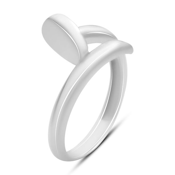 Silver ring without stones