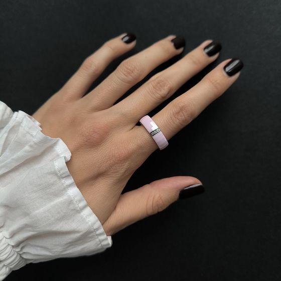 Серебряное кольцо с керамикой