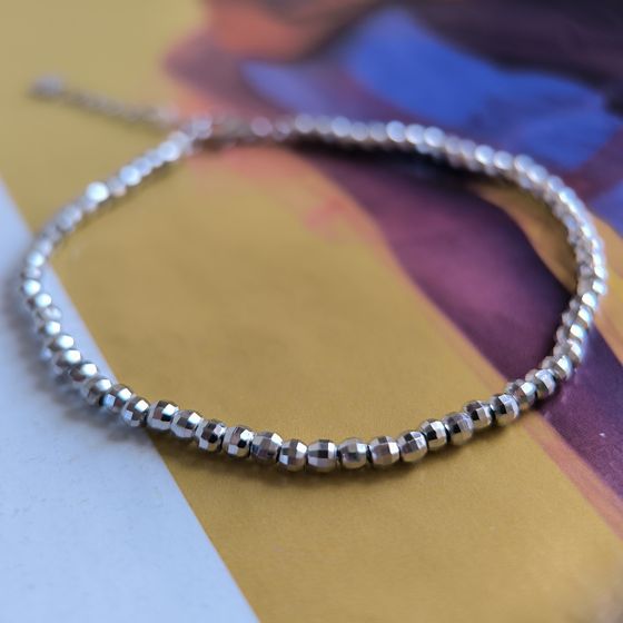 Silver bracelet without stones