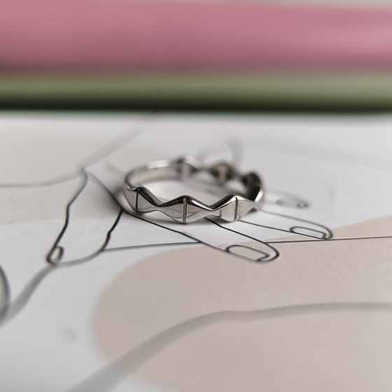 Серебряное кольцо без камней