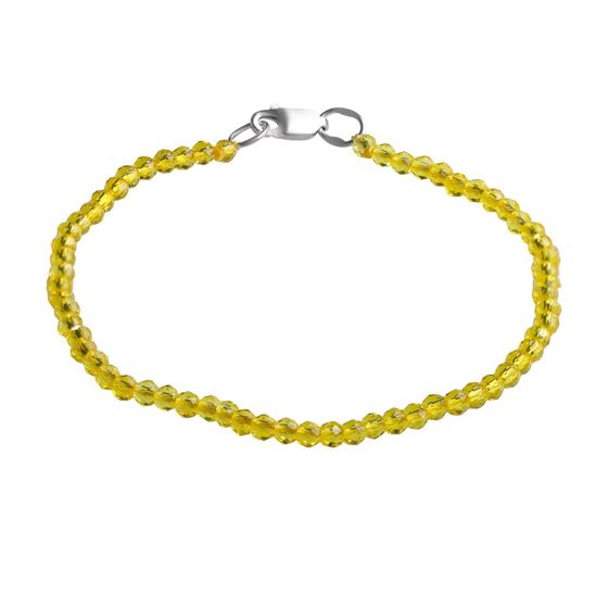 Серебряные бусы с шпинелью