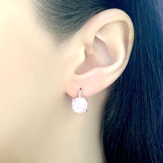 Серебряные серьги с опалом