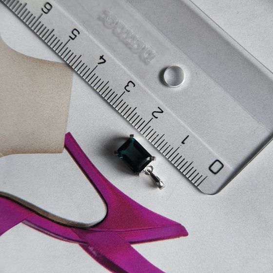 Серебряная подвеска с топазом Лондон Блю 1.358ct