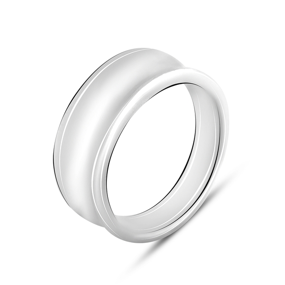 Silver ring without stones