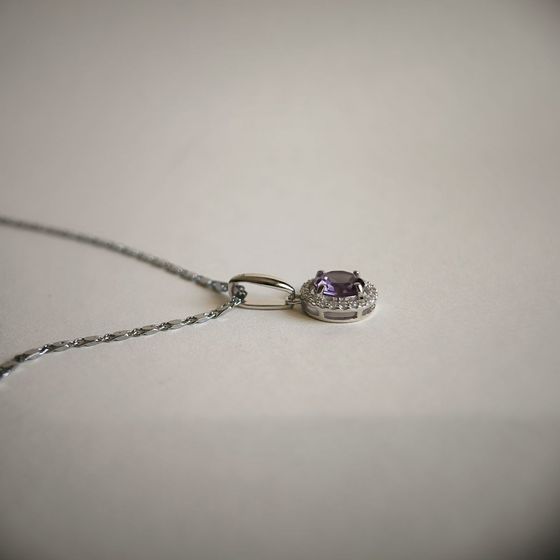 Срібна підвіска з аметистом 2.104ct