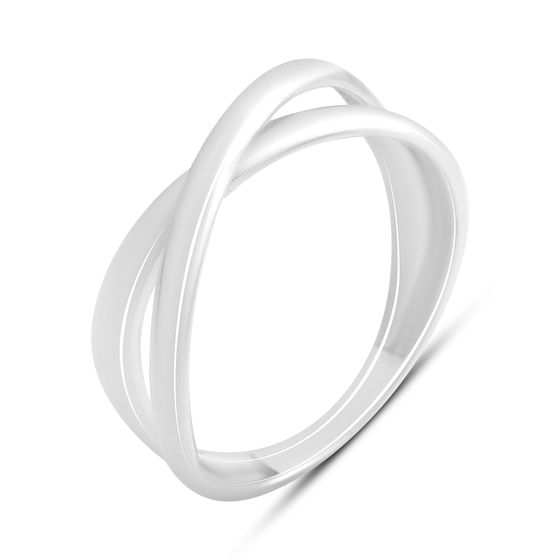 Silver ring without stones