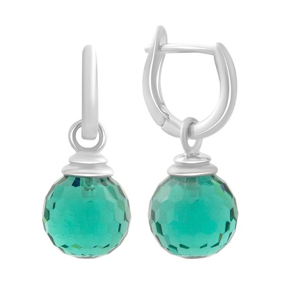 Silver Earrings with Fianites