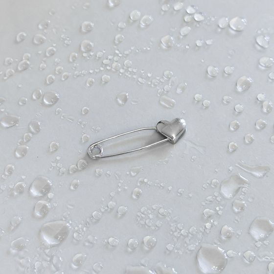 Silver brooch without stones
