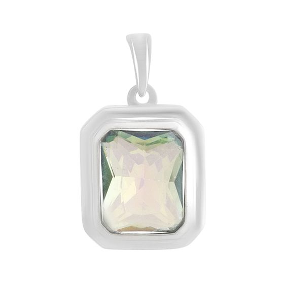 Silver pendant with mystic topaz 2.4ct