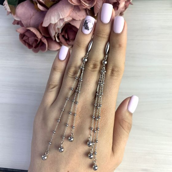 Серебряные серьги без камней