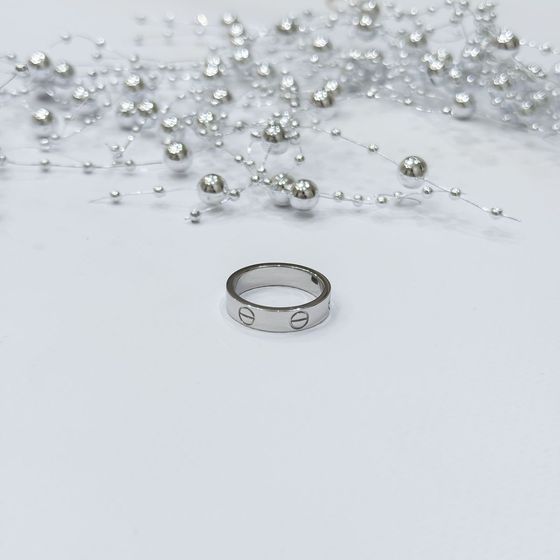 Silver ring without stones