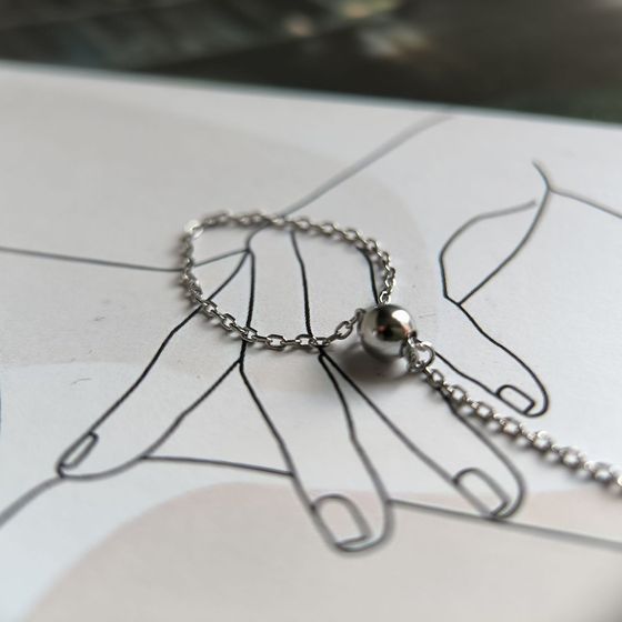 Серебряное кольцо без камней