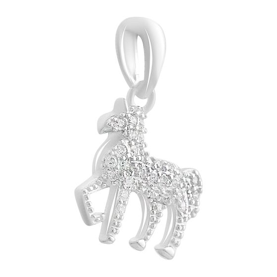 Серебряная подвеска с фианитами