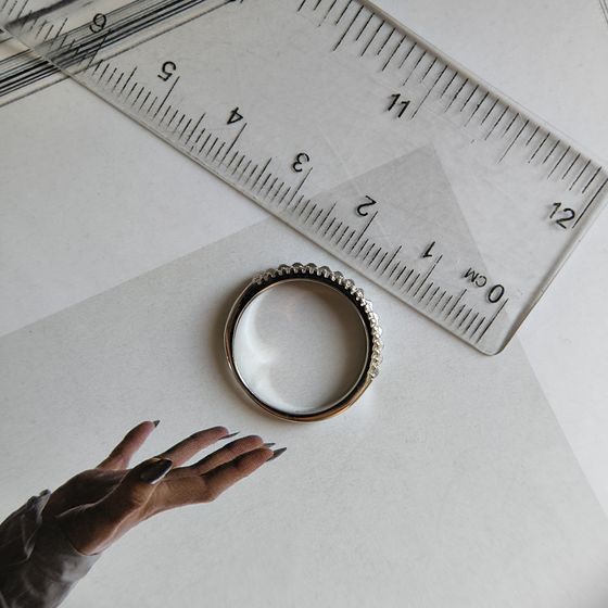 Silver Ring with Fianites
