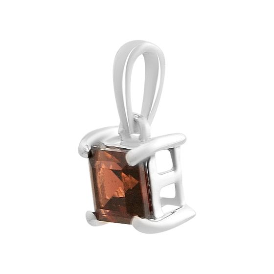 Серебряная подвеска с гранатом 0.85ct