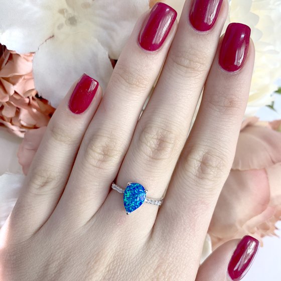 Серебряное кольцо с опалом 1.037ct