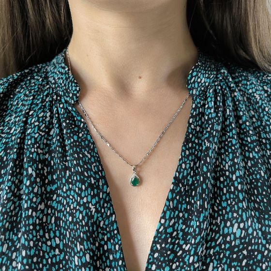 Срібна підвіска з агатом 0.838ct
