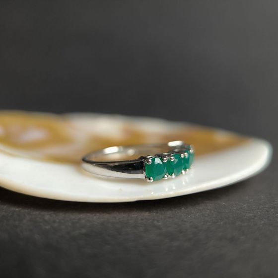 Серебряное кольцо с агатом 1.1ct