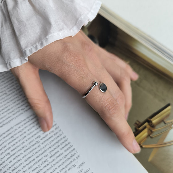 Silver ring without stones