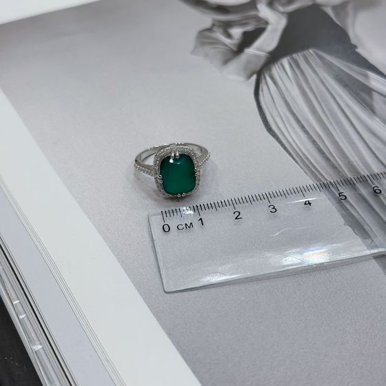 Серебряное кольцо с агатом 5.398ct