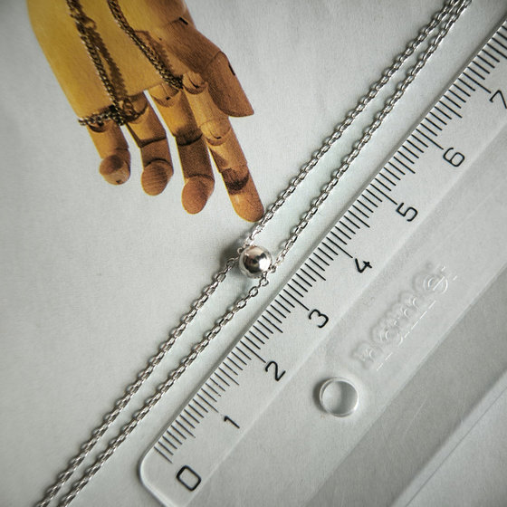 Silver bracelet without stones