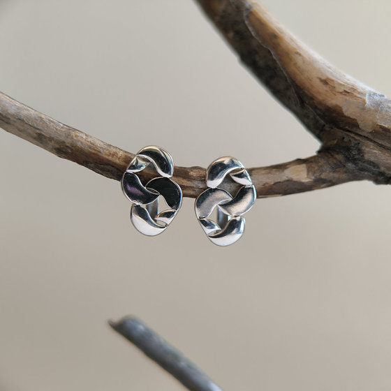 Серебряные серьги без камней