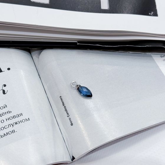 Срібна підвіска з танзанітом nano