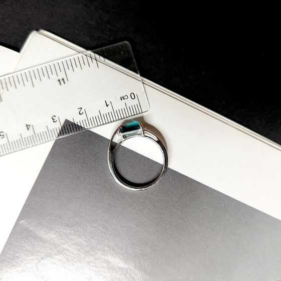 Срібна каблучка зі смарагдом nano 1.385ct