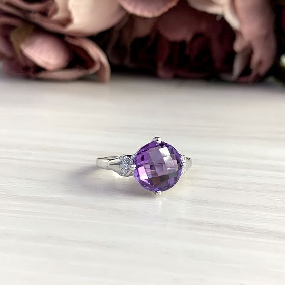 Серебряное кольцо с александритом 5.295ct