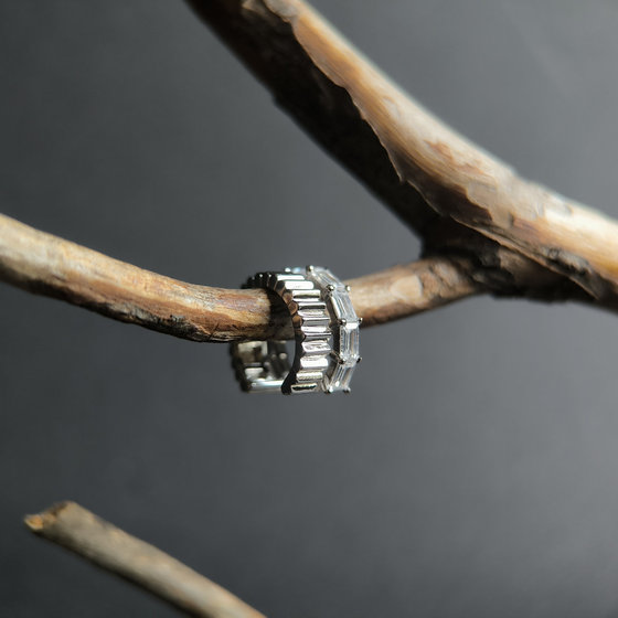 Серебряные серьги с фианитами