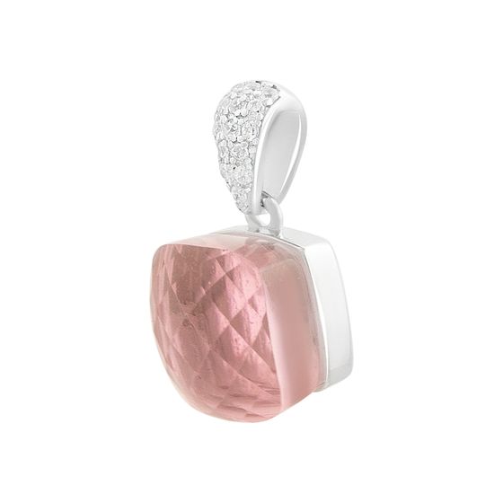 Серебряная подвеска с фианитами