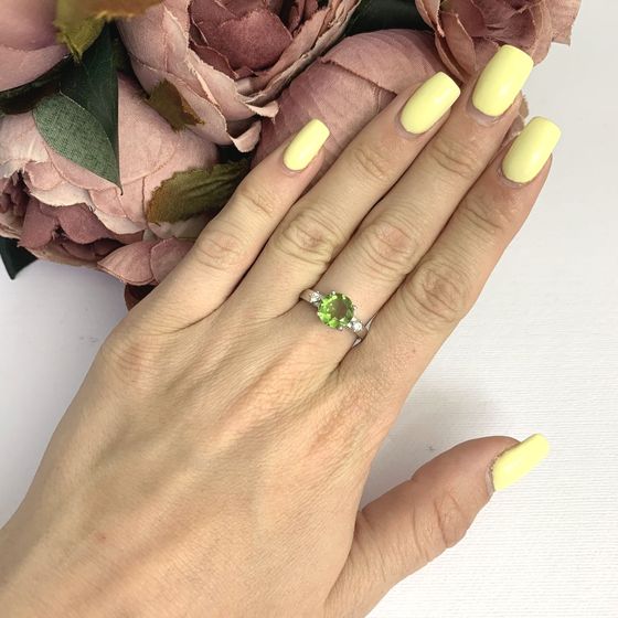 Серебряное кольцо с султанитом 1.941ct