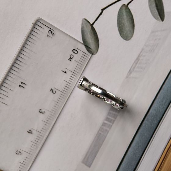 Серебряное кольцо с фианитами