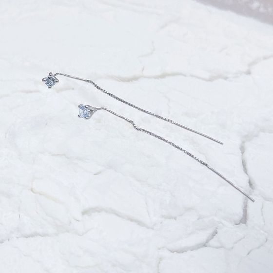 Срібні сережки з топазом 0.619ct