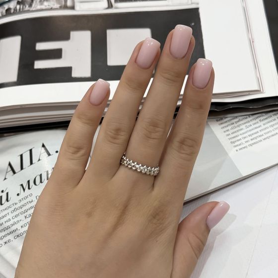 Silver ring without stones