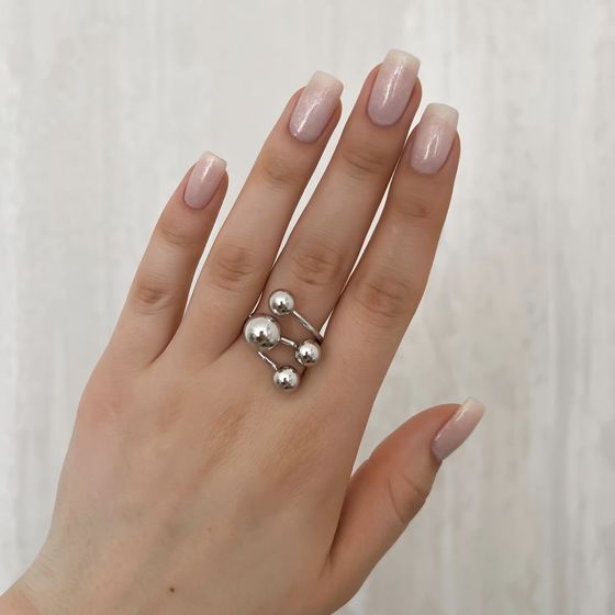 Серебряное кольцо без камней
