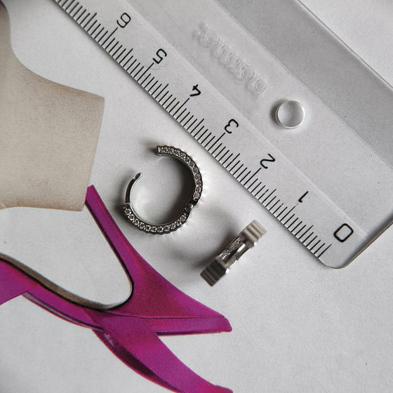 Серебряные серьги с фианитами 0.44ct