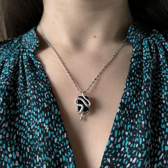 Срібна підвіска із сапфіром nano 5.707ct