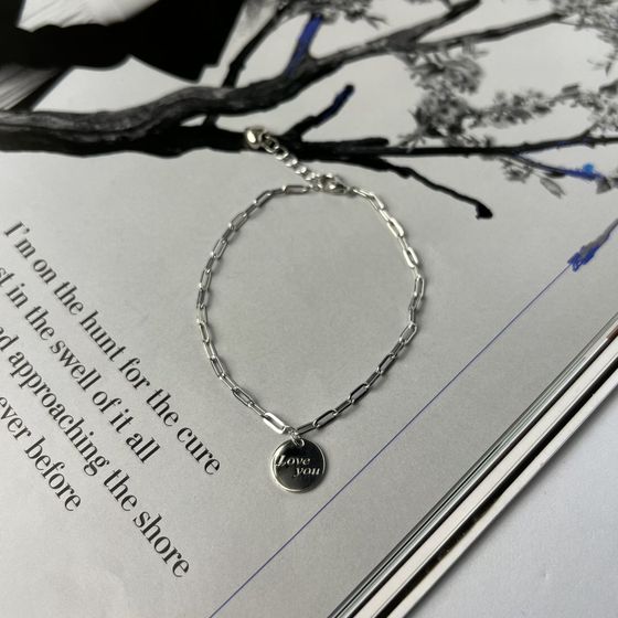 Silver bracelet without stones