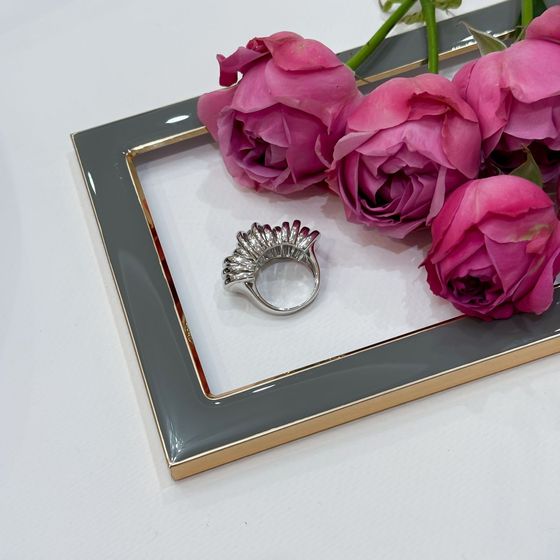 Silver ring without stones