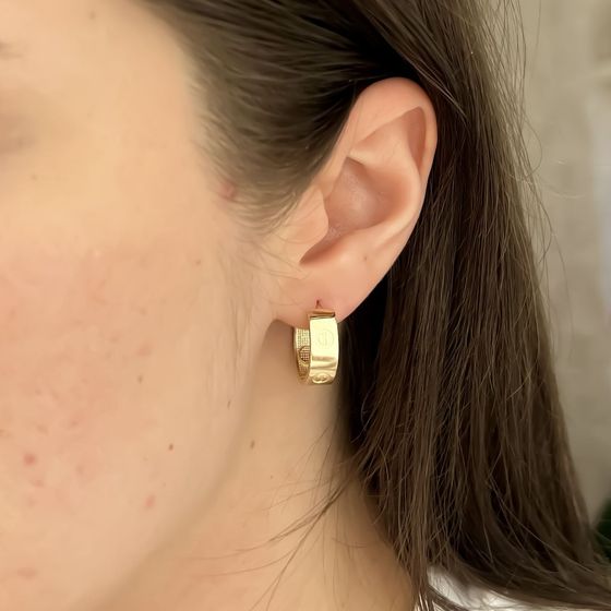 Золотые серьги без камней