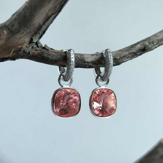 Silver Earrings with Fianites