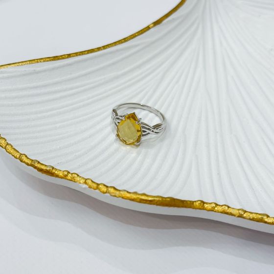 Серебряное кольцо с цитрином nano 3.05ct