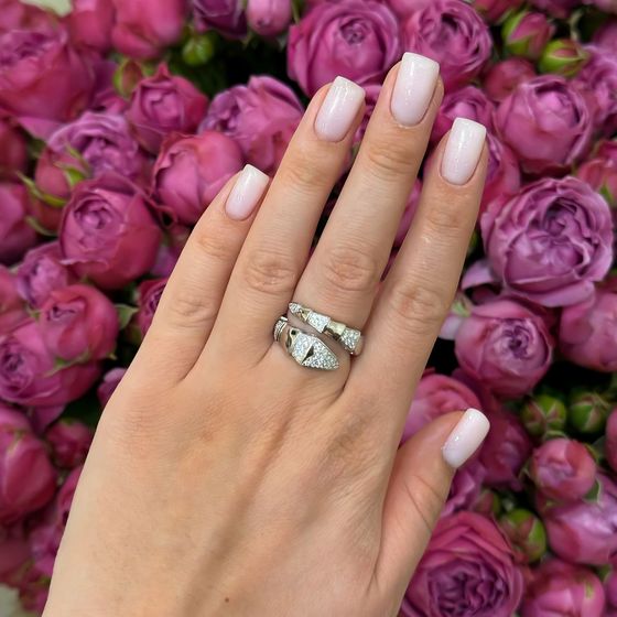 Silver Ring with Fianites