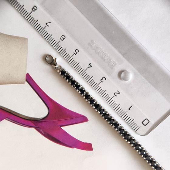 Серебряный браслет с сапфиром 7.768ct