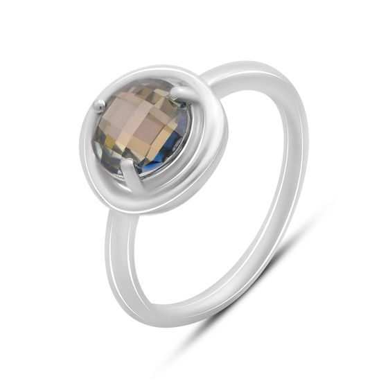 Срібна каблучка з містик топазом 3.5ct
