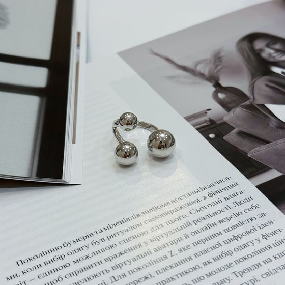 Silver ring without stones