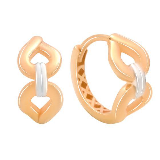 Золотые серьги без камней