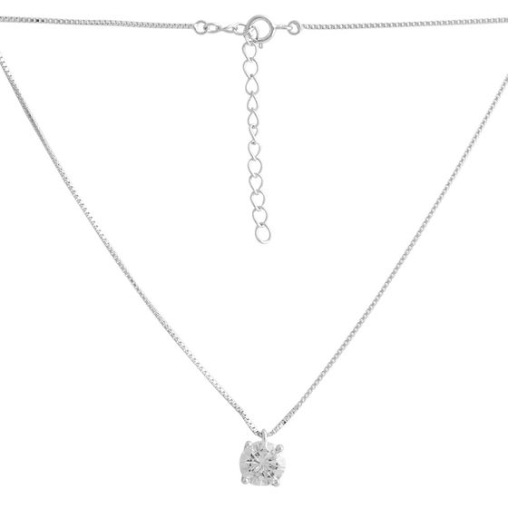Серебряное колье с фианитами