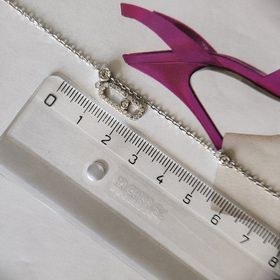 Серебряный браслет с фианитами